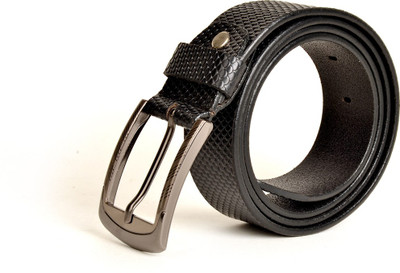 

Just Differ Men Casual, Evening, Formal, Party Black Genuine Leather Belt