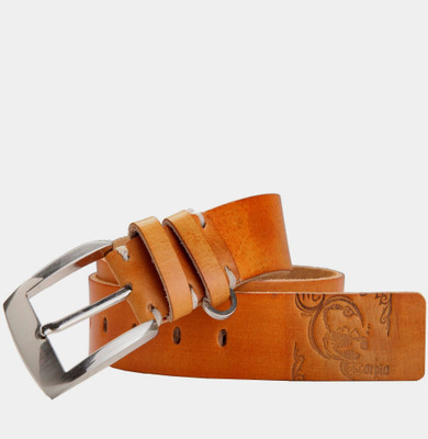 

99Cells Men Casual Tan Genuine Leather Belt