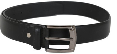 

Lino Perros Men Casual Black Genuine Leather Belt