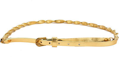 

Tiekart Women Casual Gold Metal Belt
