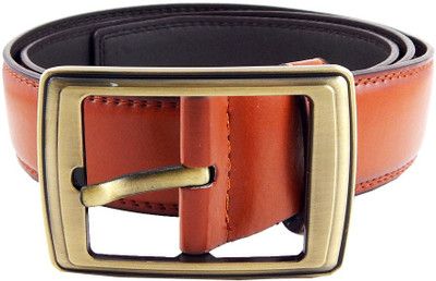 

Els Men Casual, Formal Khaki Artificial Leather, Synthetic Belt, Rust