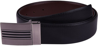 

BW Men Formal Black Genuine Leather Reversible Belt
