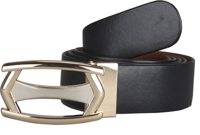 

Adamis Men Formal Black Genuine Leather Reversible Belt