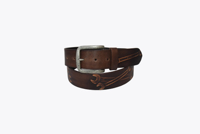 

Pellezzari Men Brown Genuine Leather Belt