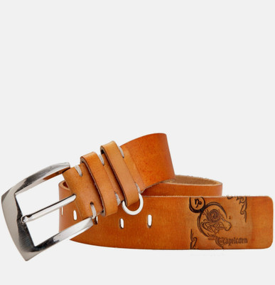 

99Cells Men Casual Tan Genuine Leather Belt