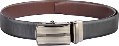 

Teakwood Men Casual Black Genuine Leather Reversible Belt