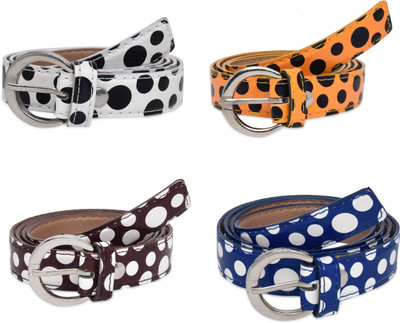 

SRS Women Casual Blue, Brown, Orange, White Artificial Leather Belt, Blue-brown-orange-white-46