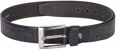 

Buckle Up Men Black Genuine Leather Belt