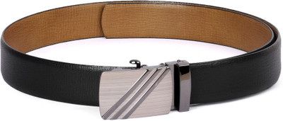 

Buckle Up Men Black Genuine Leather Belt