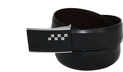 

SFA Men Formal Black Artificial Leather Reversible Belt, Blackbrown359