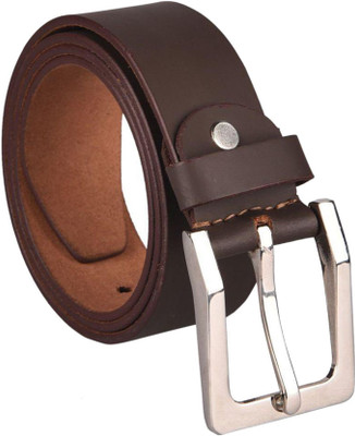 OODI Men & Women Brown Genuine Leather Belt