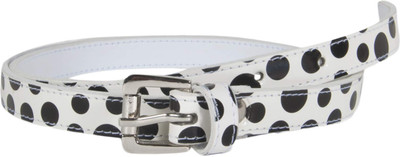 

Snoby Women Casual Multicolor Artificial Leather Belt, Black-white1