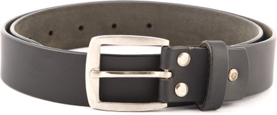 

Buckle Up Men Formal Black Genuine Leather Belt