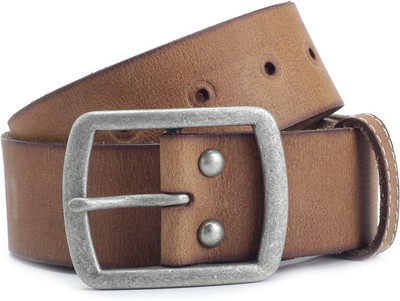 Superdry Men Tan Metal Belt