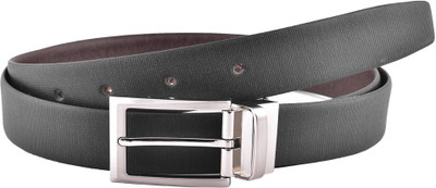 

Buckle Up Men Formal Black Genuine Leather Reversible Belt
