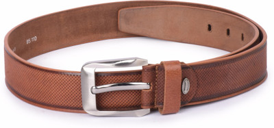 

Buckle Up Men Tan Genuine Leather Belt