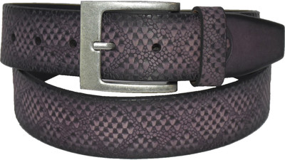 

Pellezzari Men Casual Purple Genuine Leather Belt