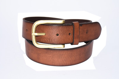 

Pellezzari Men Casual Tan Genuine Leather Belt