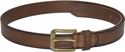 

Woodland Men Tan Genuine Leather Belt