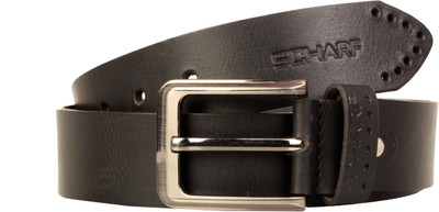 

Scharf Men Casual, Party, Evening Black Genuine Leather Belt, Black 51