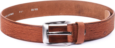 

Buckle Up Men Tan Genuine Leather Belt