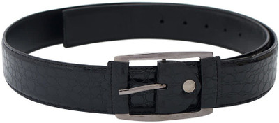 

Skyways Men Casual, Evening, Party Black Artificial Leather Belt, Black-01