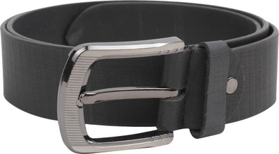 

Leather Hub Men Casual Black Genuine Leather Belt