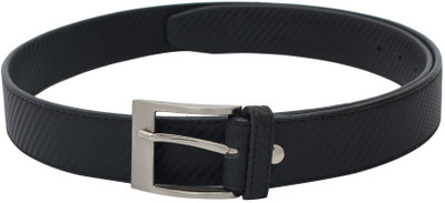 

Royal County Of Berkshire Polo Club Men Casual Black Texas Leatherite Belt, Black-02