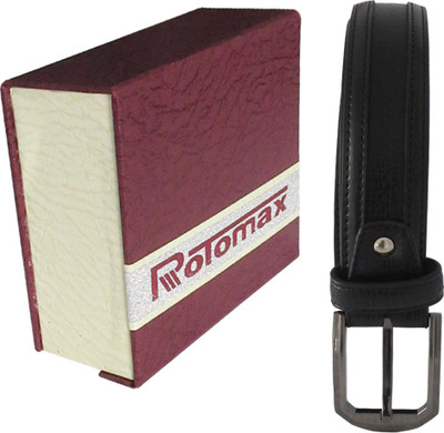 

Rotomax Men Black Artificial Leather Belt