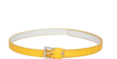 

Scarleti Girls Casual Yellow Artificial Leather Belt