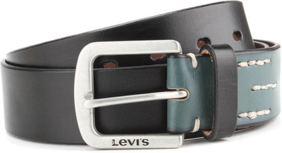 

Levi's Men Black, Green Genuine Leather Belt