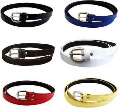

SUNRISE ENTERPRISES Girls Casual, Evening, Formal, Party Black, Blue, Brown, White, Red, Yellow Artificial Leather, Fabric Belt, Blackbluebrownwhiteredyellow04330