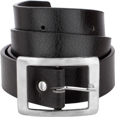 

Rocksy Men Casual Black Texas Leatherite Belt