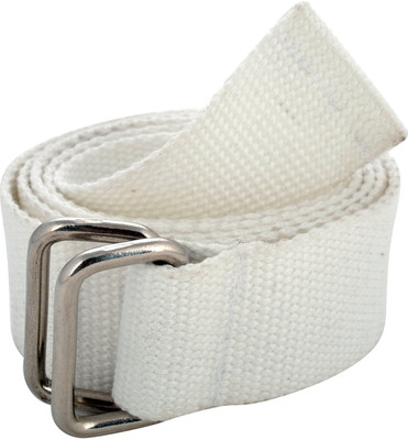 

Onlinemaniya Men Casual White Canvas Belt