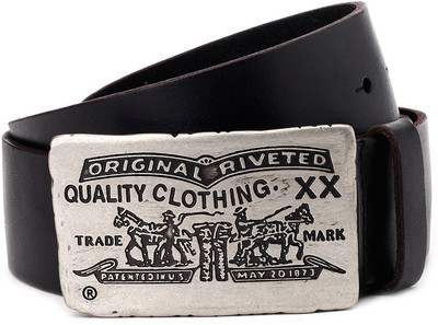 

Levi's Men Black Metal Belt