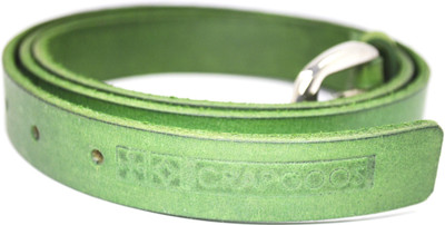 

Crapgoos Women Formal, Casual Green Genuine Leather Belt