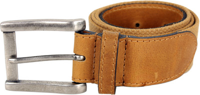 

Lino Perros Men Casual Green Synthetic Belt, Khaki