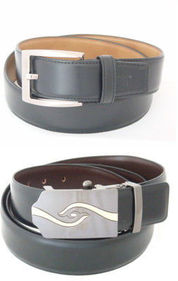 

SFA Men Formal Black Artificial Leather Reversible Belt