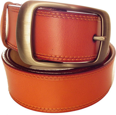

Lion Heart Men Casual Tan Genuine Leather Belt