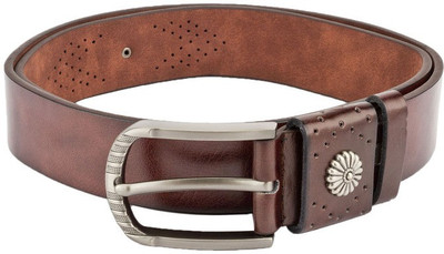 

Swiss Design Men Casual Brown Genuine Leather Belt