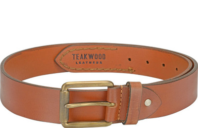 

Teakwood Men Brown Genuine Leather Reversible Belt