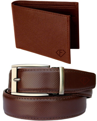 

Fashius Men Brown Artificial Leather Belt, Brown-01
