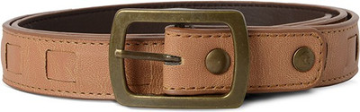 Baggit Women Casual Brown Synthetic Belt, Rust