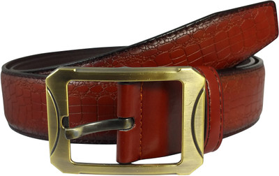 

Ammvi Creations Men Casual Brown Artificial Leather Belt