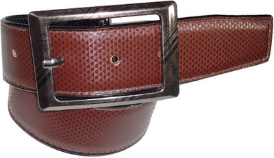 

P&E Men Formal Brown Artificial Leather Reversible Belt