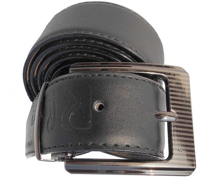 

P&E Men Formal Black Artificial Leather Belt