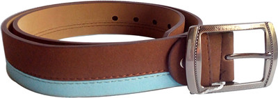 

GIFTee Men Casual Brown, Blue Canvas Belt, Brbl