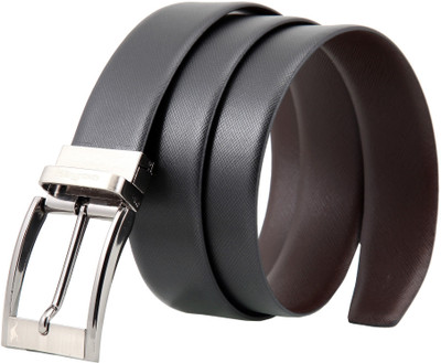 

Kangoo Men Casual, Formal Black, Brown Genuine Leather Reversible Belt