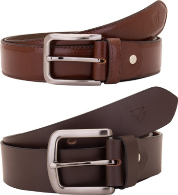 

Valbone Men Formal Brown Genuine Leather Belt