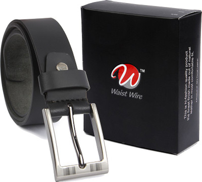 

Waist Wire Men Casual Black Genuine Leather Belt